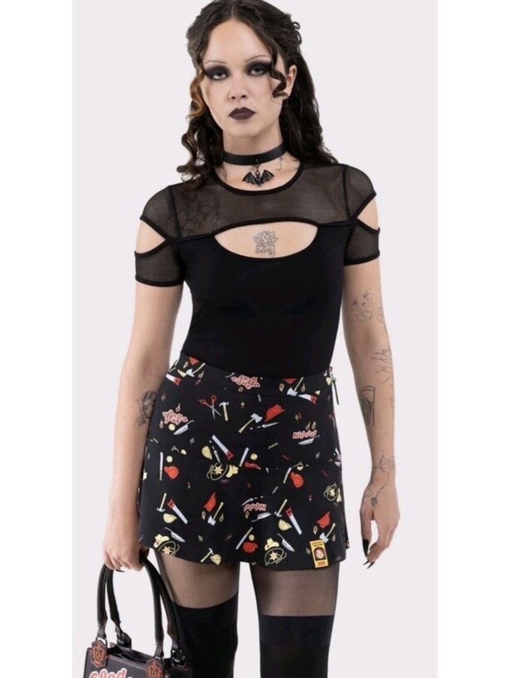Killstar x Chucky It’s Time To Play Mini Skirt Women's Size Medium NEW